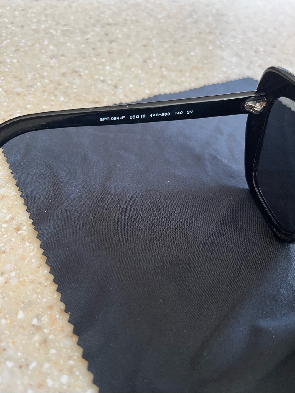 Prada Glossy Black Oversized Square Sunglasses - Picture 3 of 6